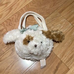 💕 Preloved Fuzzy Dog Purse 🐶